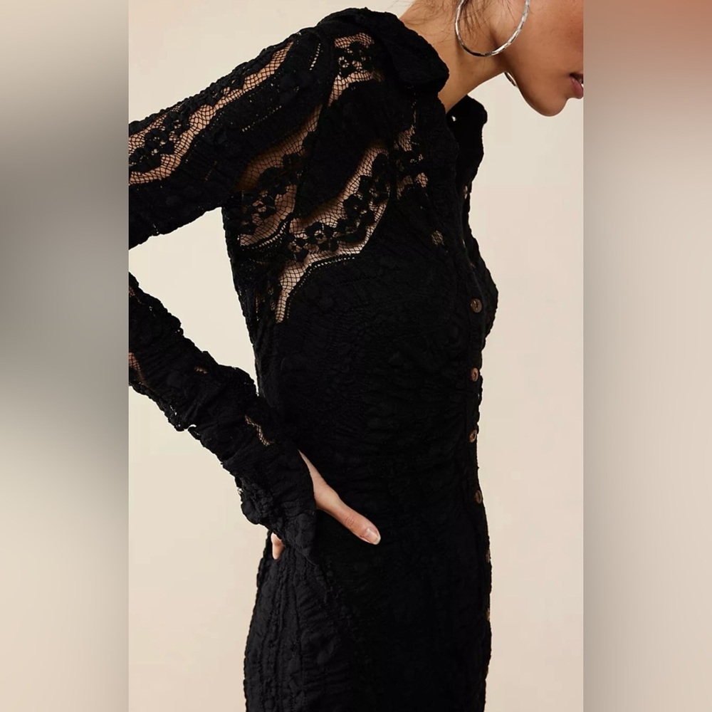 NWT Free People Shayla Lace Mini Dress - Picture 4 of 15